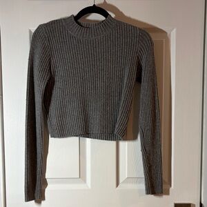 Brandy Melville Gray Ribbed Sweater